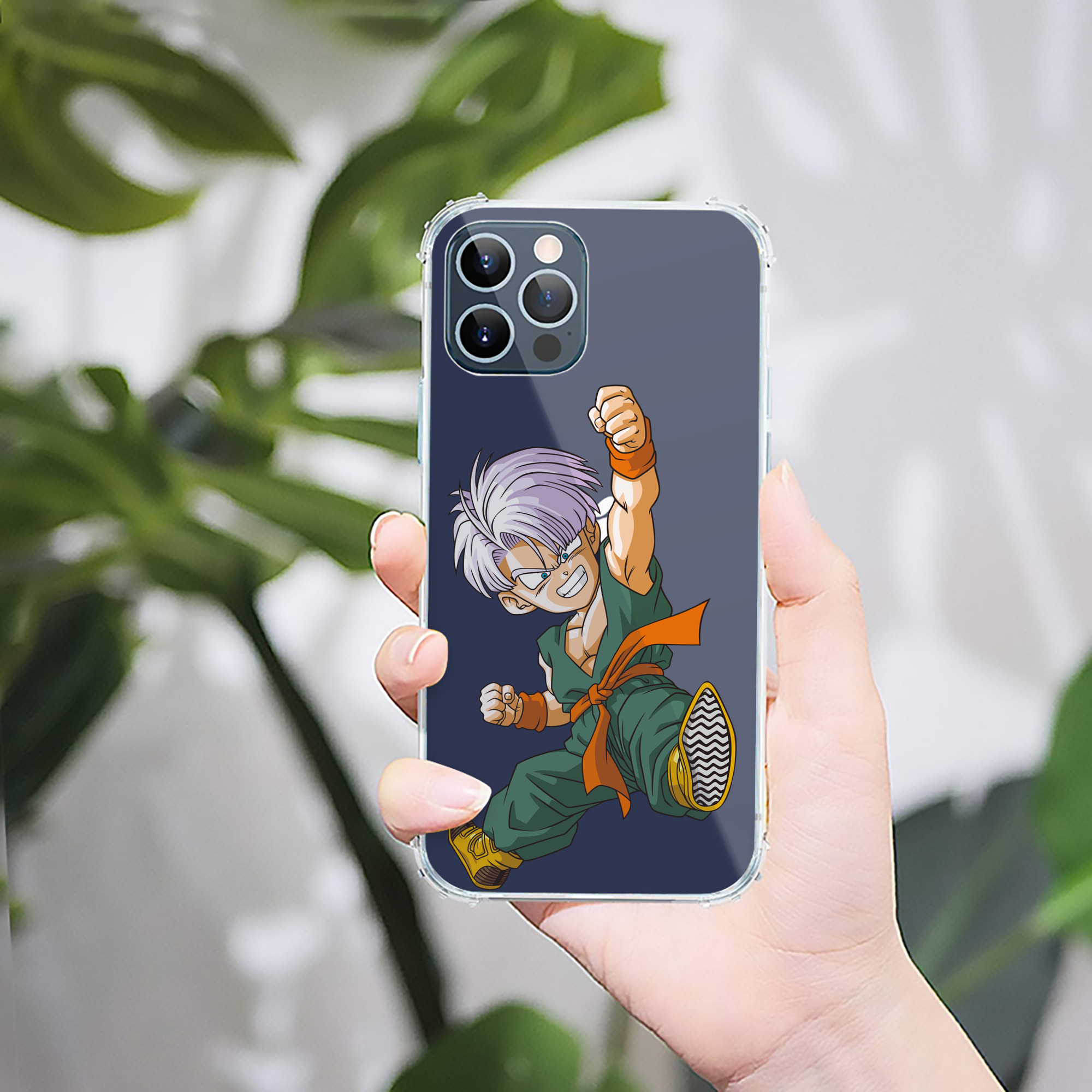 （画像用） ドラゴンボール トランクス（Torankusu）DRAGON BALL Trunks 【iPhone 12シリーズ対応】透明スマホケース（クリアソフトケース）